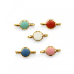 Enameled Zamak Connector Round 5mm