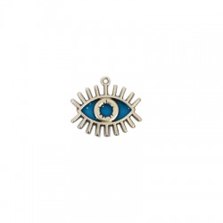 Pendentif en Zamak Émaillé œil Maléfique 26 x 19 mm