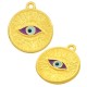 Colgante de Metal Zamak Redondo con Ojo con Esmalte 17mm