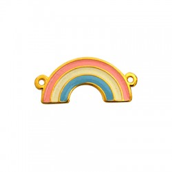 Enameled Zamak Connector Rainbow 21x11mm