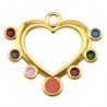 Plaqué or 24 carats/multicolore
