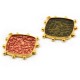 Colgante de Metal Zamak Rombo con Esmalte 26x22mm