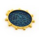 Pendentif rond en Zamak Émaillé 25 mm