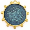 24K Gold Plated/ 0.12µm/ Transparent Blue