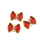 Enameled Zamak Connector Bow Tie 15x11mm