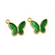 Μεταλλικό Ζάμακ Χυτό Μοτίφ Πεταλούδα με Σμάλτο 16x14mm