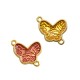 Enameled Zamak Connector Butterfly 18x17mm