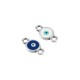 Conector Redondo Esmaltado de Zamak con ojo Turco 8 mm