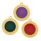 Enameled Zamak Pendant Round 23mm inner 15mm
