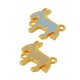 Enameled Zamak Connector Donkey 14x17mm
