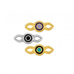 Connecteur rond en Zamak Émaillé 16 x 6 mm