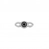 999° Silver Antique Plated/ 5µm/ Black