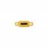 Placcato in oro 24K / 0,12 µm / Nero glitterato