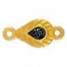 Placcato in oro 24K / 0,12 µm / Nero glitterato