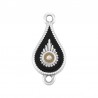 999° Silver Antique Plated/ 5µm/ Brown/ Beige