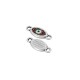 Connecteur Ovale en Zamak Émaillé avec œil Maléfique 10 x 6 mm
