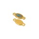 Conector Ovalado de Zamak Esmaltado con ojo Turco 10X6 mm