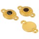 Connecteur rond en Zamak Émaillé avec Fleur 10 mm