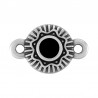Plaqué argent antique 999°/5 µm/noir