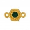 Placcato in oro 24 carati / 0,12 µm / Verde bosco