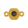 24K Gold Plated/ 0.12µm/ Glitter Black