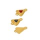 Conector de Zamak Esmaltado con Forma de Triángulo 12 x 11 mm