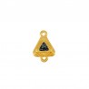 Plaqué or 24 carats / 0,12 µm / Noir pailleté