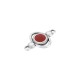 Enameled Zamak Connector Oval 17x14mm