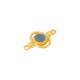 Conector de Metal Zamak Ovalado con Esmalte 17x14mm