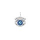 Enameled Zamak Charm Evil Eye 16mm