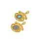 Enameled Zamak Charm Evil Eye 16mm