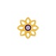 Enameled Zamak Connector Flower 16mm
