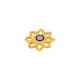 Enameled Zamak Connector Flower 16mm