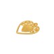 Enameled Zamak Pendant Heart 26x31mm