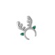 Enameled Zamak Charm Reindeer Ears 17x22mm