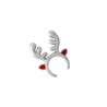999° Silver Antique Plated/ 5µm/ Red