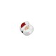 Enameled Zamak Slider Santa Claus 12x13mm Ø2.2mm