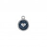 999° Silver Antique Plated/5µm/ Glitter Blue
