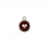 999° Silver Antique Plated/5µm/ Transparent Red