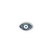 Enameled Zamak Bead Evil Eye Nail 12x8mm Ø1.8mm