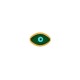 Enameled Zamak Bead Evil Eye Nail 12x8mm Ø1.8mm