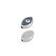 Enameled Zamak Bead Evil Eye Nail 12x8mm Ø1.8mm