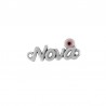 999° Silver Antique Plated/ 5µm/ Pink/ Black