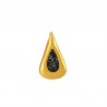 Placcato in oro 24K / 0,12 µm / Nero glitterato