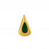 Placcato oro 24K/0,12 µm/Verde trasparente
