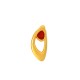 Enameled Zamak Charm Oval Teardrop Irregular 11x24mm