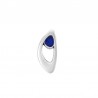 Placcato argento antico 999°/5µm/ Blu trasparente
