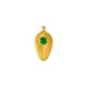 Enameled Zamak Charm Oval 14x22mm