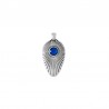 Placcato argento antico 999°/5µm/ Blu trasparente