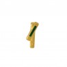 24K Gold Plated/0.12µm/ Transparent Green